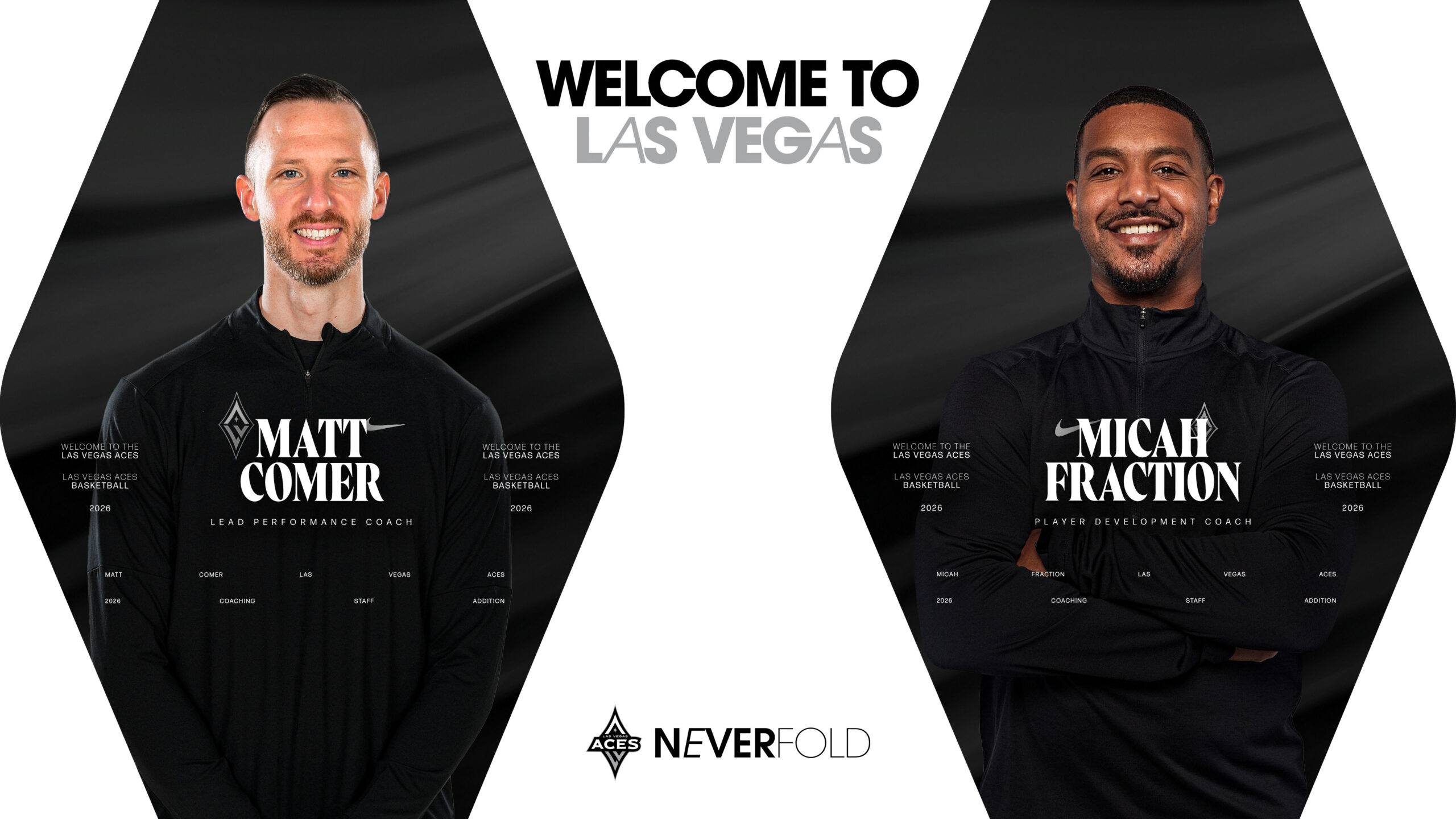 Las Vegas Aces Add Matt Comer, Micah Fraction to Support Staff